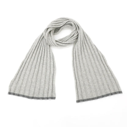 [Used] Brunello Cucinelli Cashmere Knit Scarf Grey [GRY] [A/W] [Condition Rank C] [Men&
