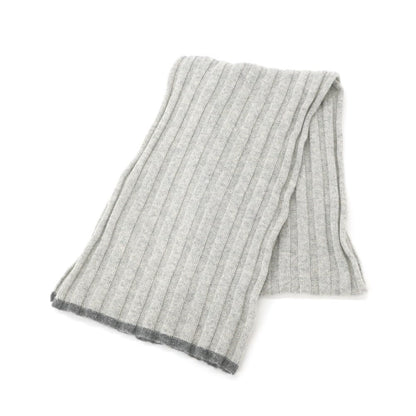 [Used] Brunello Cucinelli Cashmere Knit Scarf Grey [GRY] [A/W] [Condition Rank C] [Men&