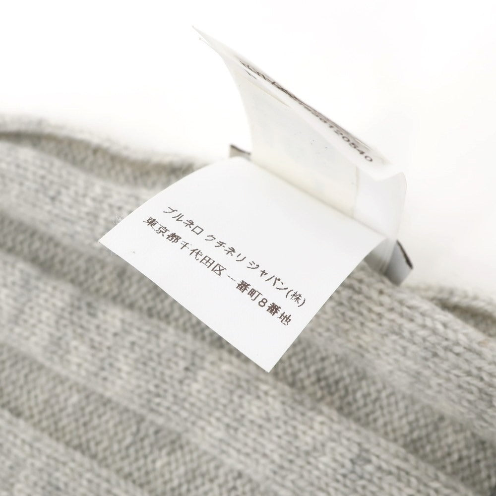 [Used] Brunello Cucinelli Cashmere Knit Scarf Grey [GRY] [A/W] [Condition Rank C] [Men&
