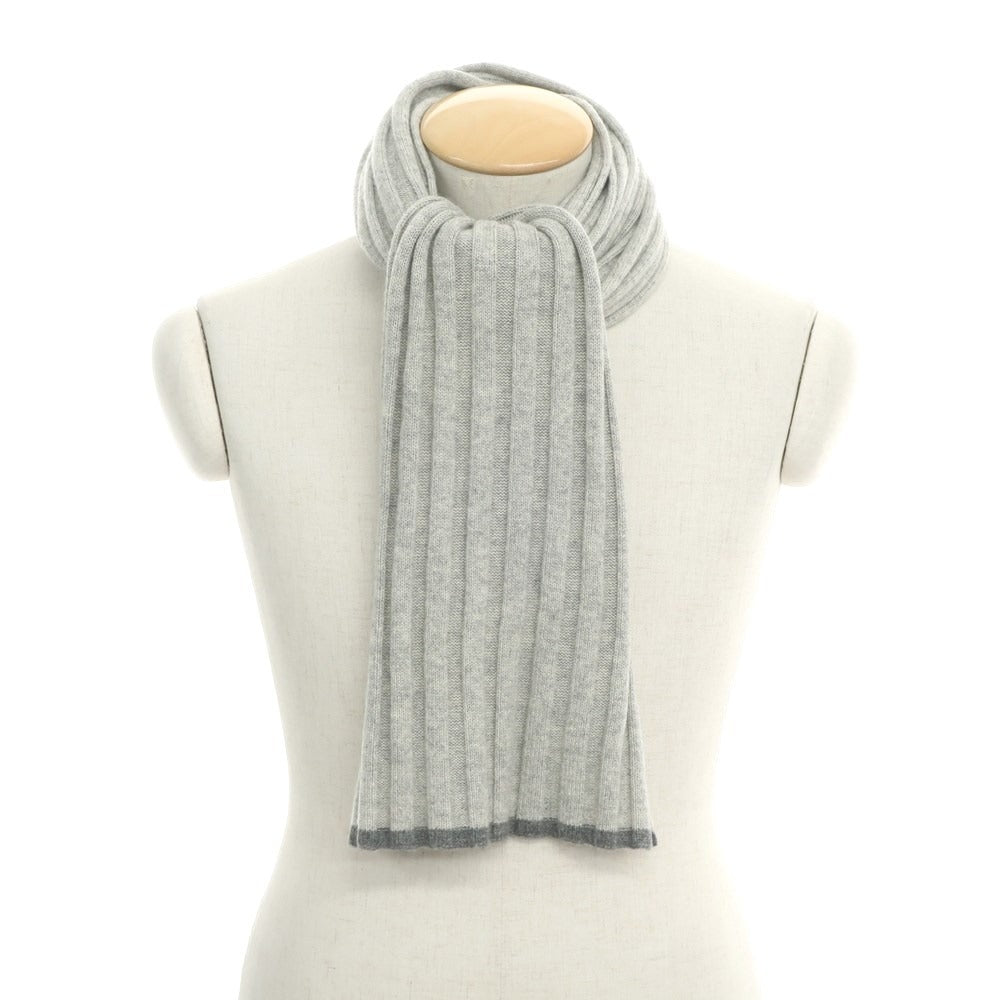 [Used] Brunello Cucinelli Cashmere Knit Scarf Grey [GRY] [A/W] [Condition Rank C] [Men&