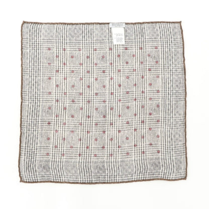[Used] Brunello Cucinelli Linen Cotton Pocket Square Beige x Gray [BEI] [S/S] [Condition Rank B] ​​[Men&