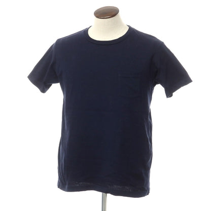 [Used] FilMelange SUNNY Cotton Crew Neck Short Sleeve T-Shirt Navy [5] [Condition Rank C] [Men&