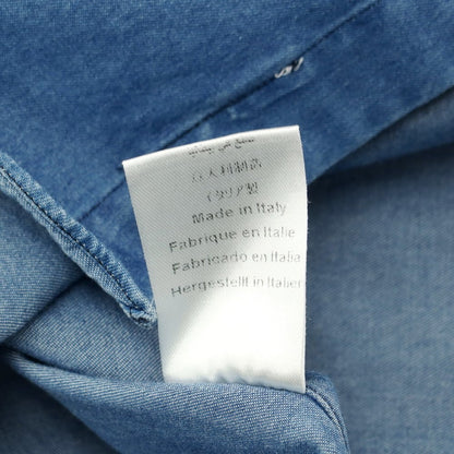[Used] Finamore Cotton Horizontal Chambray Shirt Blue [Size S] [BLU] [S/S/A/W] [Condition Rank B] ​​[Men&