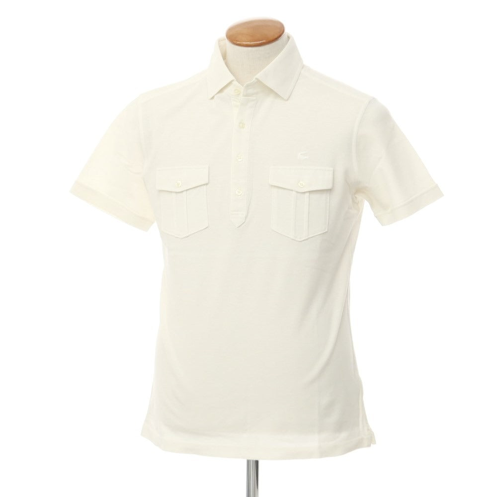 [Used] LACOSTE Cotton Short Sleeve Polo Shirt Ivory [4] [Condition Rank C] [Men&