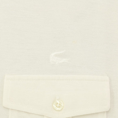 [Used] LACOSTE Cotton Short Sleeve Polo Shirt Ivory [4] [Condition Rank C] [Men&