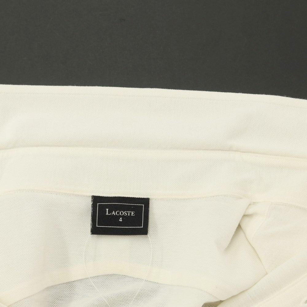 [Used] LACOSTE Cotton Short Sleeve Polo Shirt Ivory [4] [Condition Rank C] [Men&