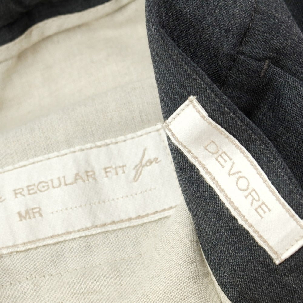 [Used] DEVORE Incipit Wool Polyester Casual Slacks Pants, Gray [Size 52] [GRY] [S/S] [Condition Rank B] [Men&