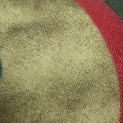 [Used] RODA Wool Silk Circle Pocket Square Olive Green x Red [GRN] [A/W] [Condition Rank B] ​​[Men&