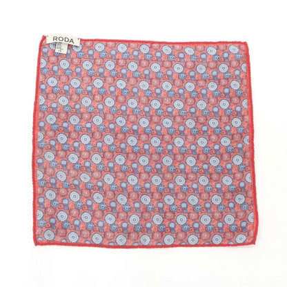 [Used] RODA Wool Silk Pocket Square Red x Blue [RED] [A/W] [Condition Rank B] ​​[Men&