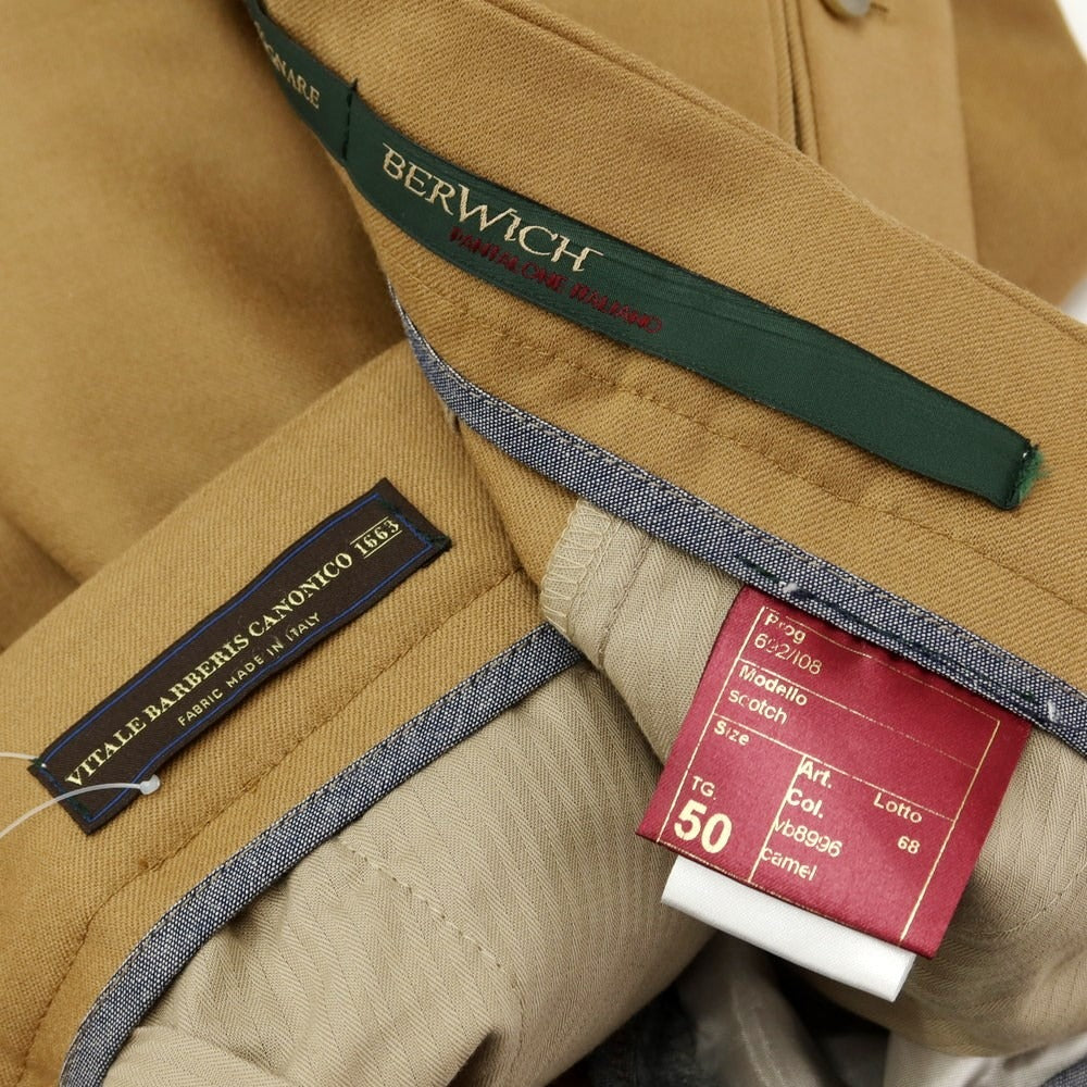 [Used] BERWICH Wool Slacks Pants Light Brown [Size 50] [BRW] [A/W] [Condition Rank B] ​​[Men&