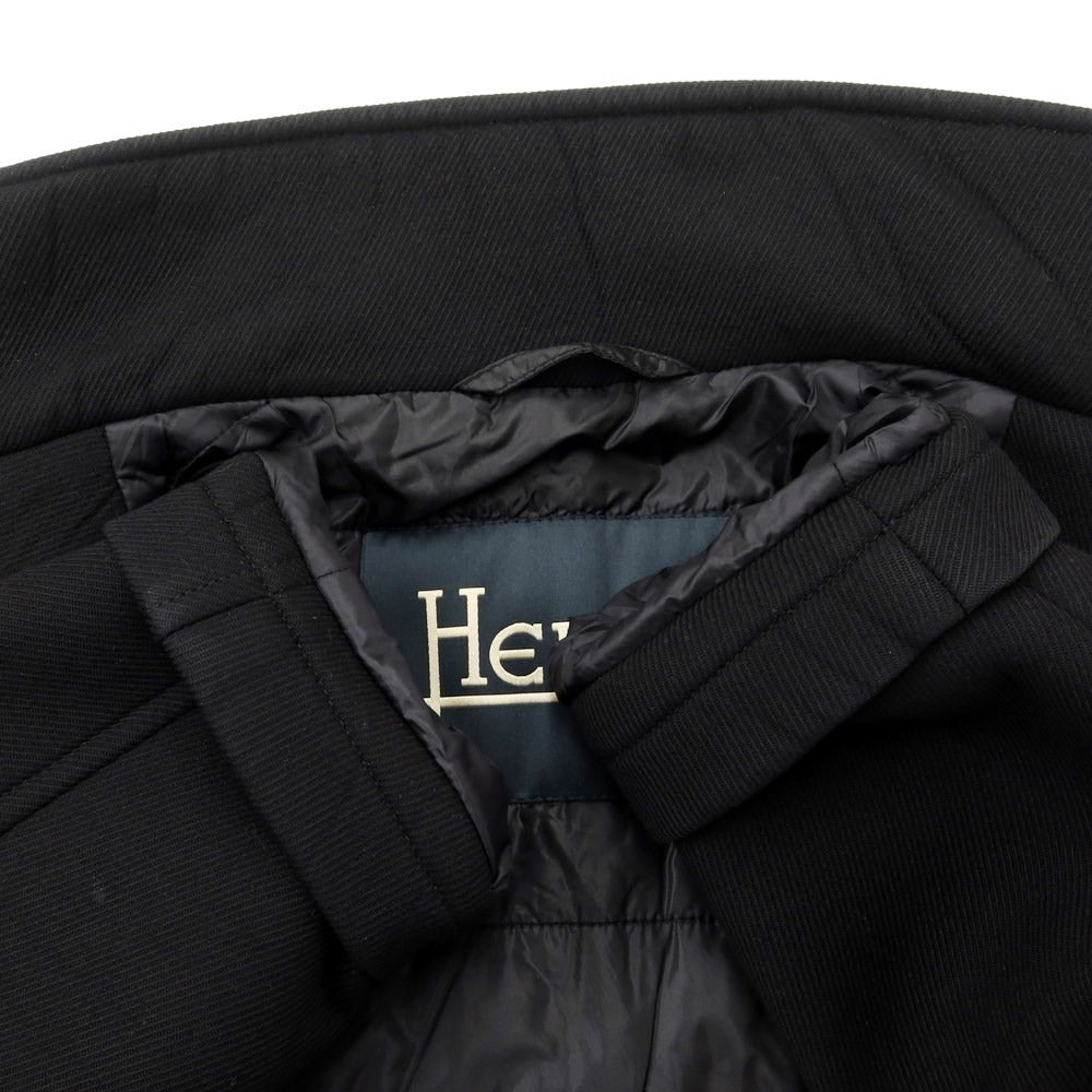 [Used] Herno Bonded Quilted Double Breasted Coat Black [Size 48] [BLK] [A/W] [Condition Rank C] [Men&