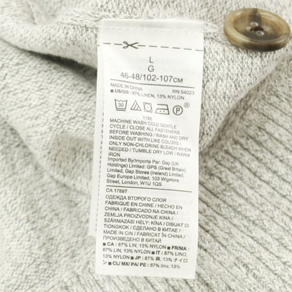 [Used] Banana Republic Linen Nylon Knit Cardigan Gray [L] [Condition Rank B] [Men&