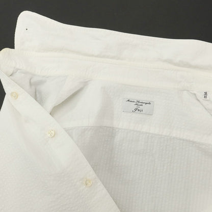 [Used] Maria Santangelo Cotton Pinhole Collar Casual Shirt White [Size 41] [WHT] [S/S/A/W] [Condition Rank C] [Men&