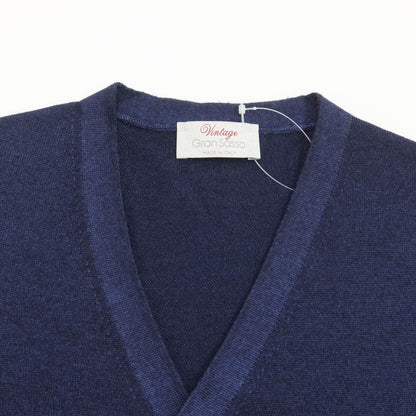 [Used] GRAN SASSO Wool Knit Cardigan Navy [Size 44] [NVY] [A/W] [Condition Rank B] ​​[Men&