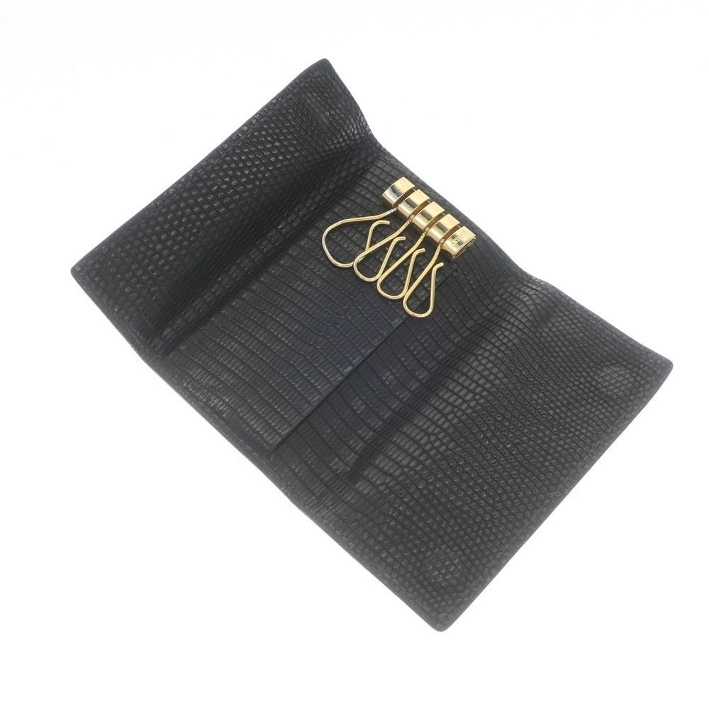 [Used] T.MBH Crocodile Lizard Key Case Black [BLK] [S/S/A/W] [Condition Rank B] ​​[Men&