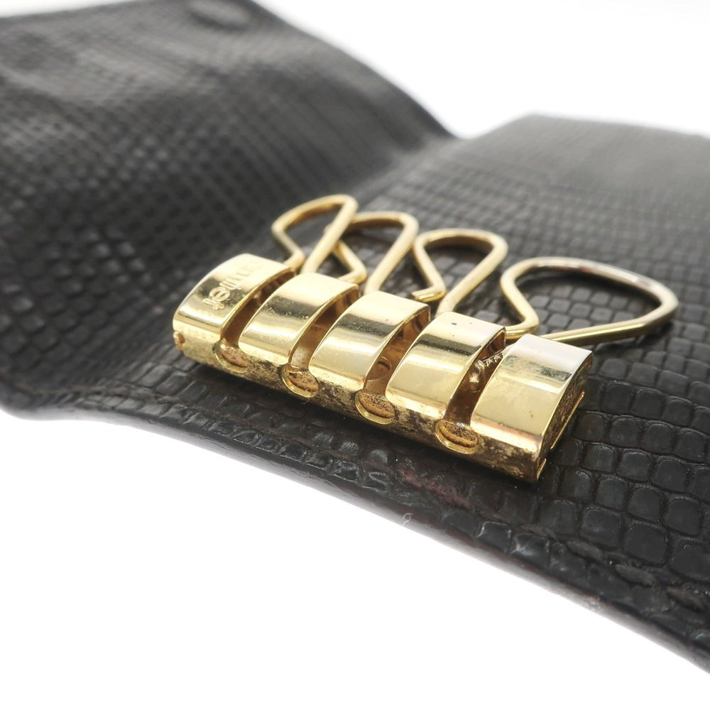 [Used] T.MBH Crocodile Lizard Key Case Black [BLK] [S/S/A/W] [Condition Rank B] ​​[Men&