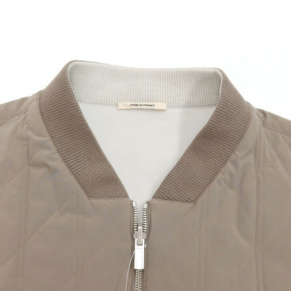 [Used] Hermes HERMES stretch nylon reversible padded zip-up blouson grayish taupe [size 54] [GRY] [A/W] [Condition rank A] [Men&