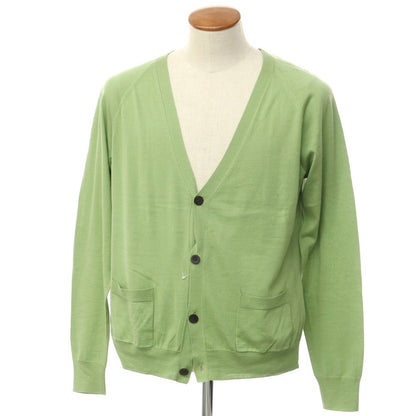 [Used] DRIES VAN NOTEN Silk Cotton Knit Cardigan Light Green [M] [Condition Rank C] [Men&