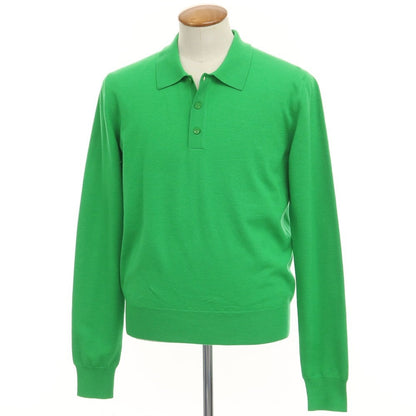 [Used] [Unused] BOTTEGA VENETA Wool polyester polo knit green [Size M] [GRN] [A/W] [Condition rank S] [Men&