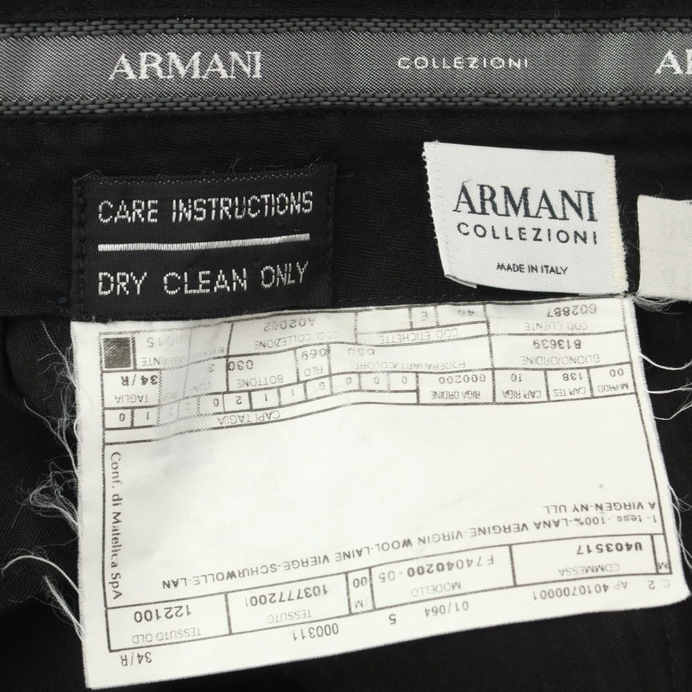 [Used] ARMANI COLLEZIONI Wool Dress Slacks Pants Navy [Size 34] [NVY] [S/S] [Condition Rank D] [Men&