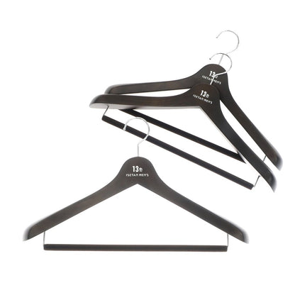 [Used] NAKATA HANGER Isetan 13th Anniversary Suit Hanger Set of 3 Dark Brown [BRW] [S/S/A/W] [Condition Rank B] ​​[Men&