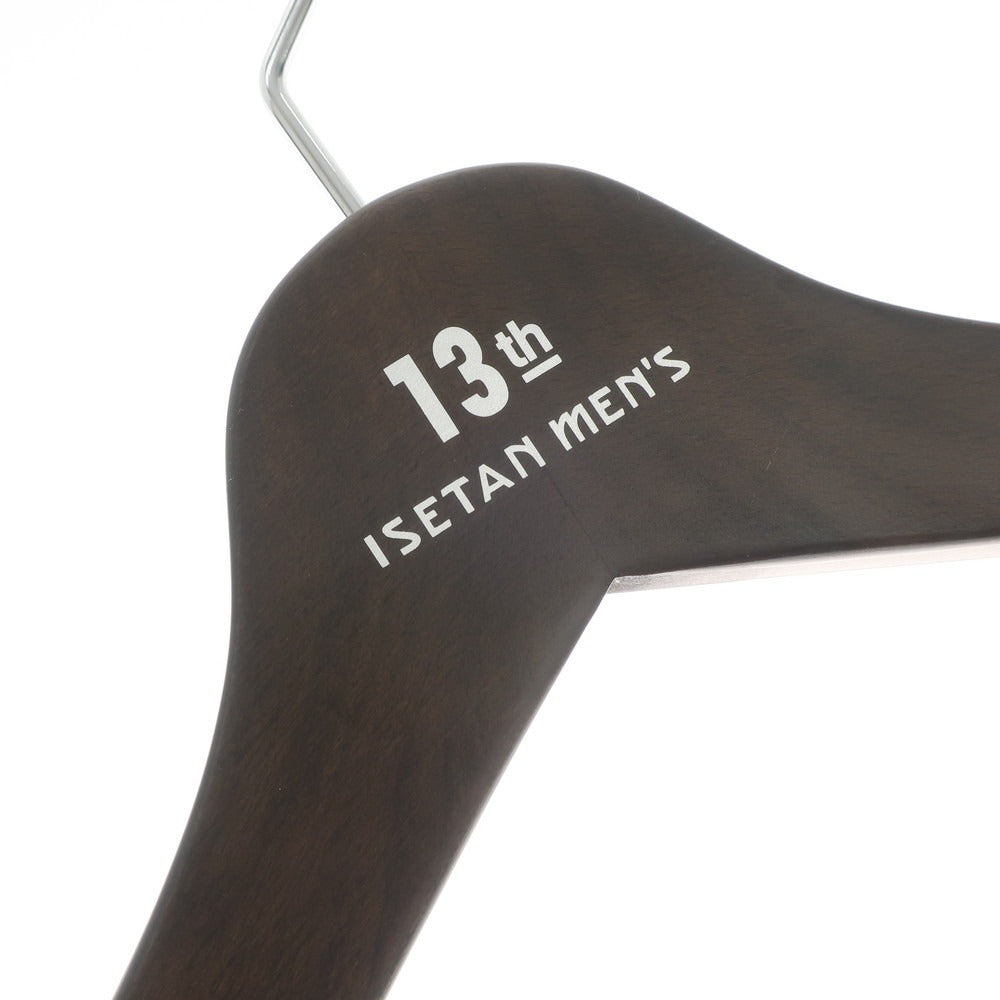 [Used] NAKATA HANGER Isetan 13th Anniversary Suit Hanger Set of 3 Dark Brown [BRW] [S/S/A/W] [Condition Rank B] ​​[Men&