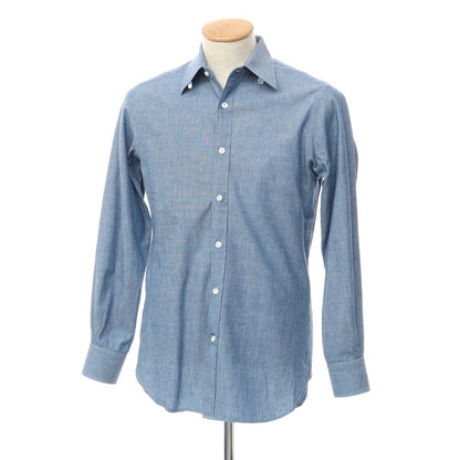 [Used] BEAMS F Cotton Tab Collar Casual Shirt Blue [Size 38] [BLU] [S/S/A/W] [Condition Rank B] ​​[Men&