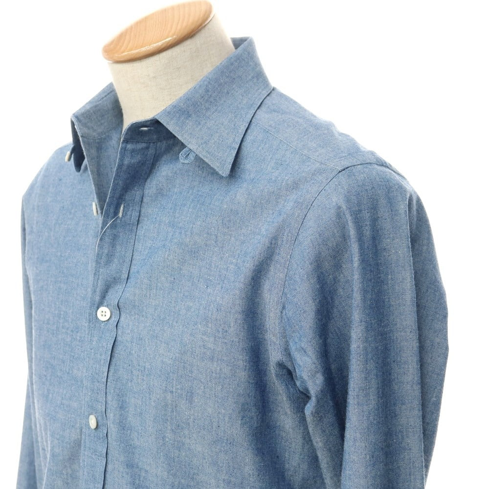 [Used] BEAMS F Cotton Tab Collar Casual Shirt Blue [Size 38] [BLU] [S/S/A/W] [Condition Rank B] ​​[Men&