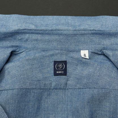 [Used] BEAMS F Cotton Tab Collar Casual Shirt Blue [Size 38] [BLU] [S/S/A/W] [Condition Rank B] ​​[Men&