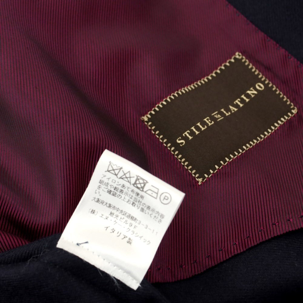 [Used] STILE LATINO wool 3B tailored jacket, navy [size not listed (approximately L)] [NVY] [A/W] [Condition rank B] ​​[Men&