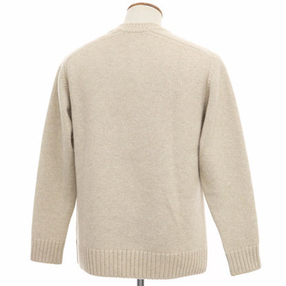 [Used] BATONER Cashmere Crew Neck Pullover Knit Light Beige [Size 2] [BEI] [A/W] [Condition Rank C] [Men&