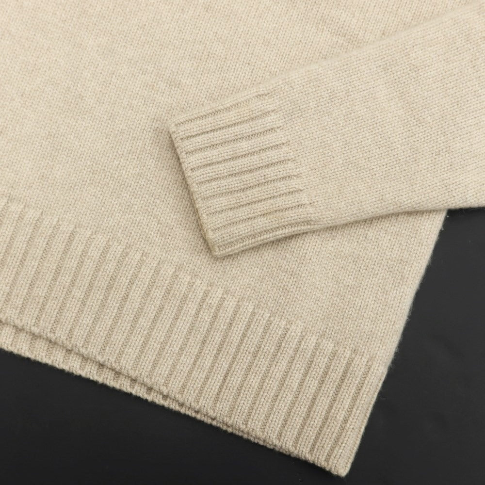[Used] BATONER Cashmere Crew Neck Pullover Knit Light Beige [Size 2] [BEI] [A/W] [Condition Rank C] [Men&