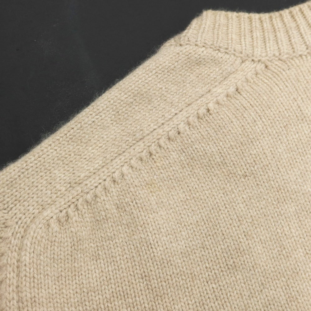 [Used] BATONER Cashmere Crew Neck Pullover Knit Light Beige [Size 2] [BEI] [A/W] [Condition Rank C] [Men&