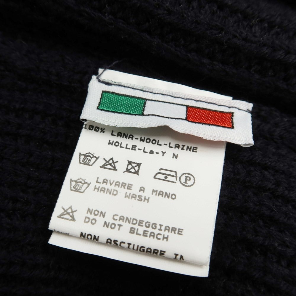 [Used] Buffy wool knit pullover hoodie, black [Size 46] [BLK] [A/W] [Condition Rank B] ​​[Men&