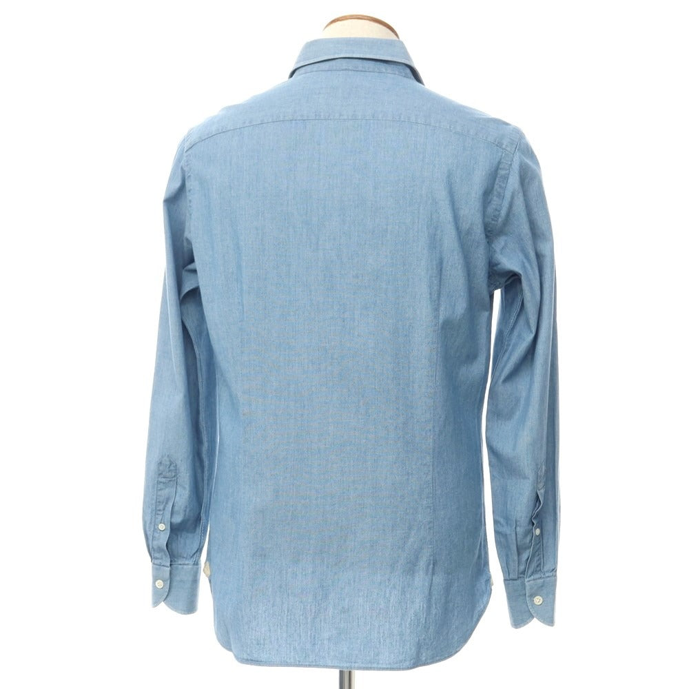 [Used] Luigi Borrelli Luxury Vintage LUIGIBORRELLI LUXURY VINTAGE Cotton Horizontal Collar Casual Shirt Light Blue [Size 39] [BLU] [S/S/A/W] [Condition Rank C] [Men&