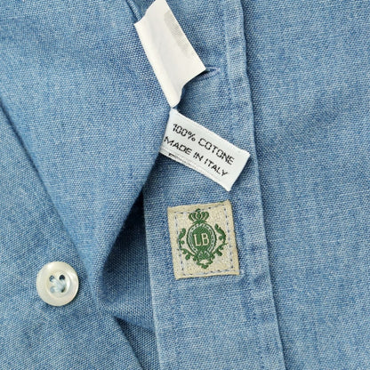 [Used] Luigi Borrelli Luxury Vintage LUIGIBORRELLI LUXURY VINTAGE Cotton Horizontal Collar Casual Shirt Light Blue [Size 39] [BLU] [S/S/A/W] [Condition Rank C] [Men&
