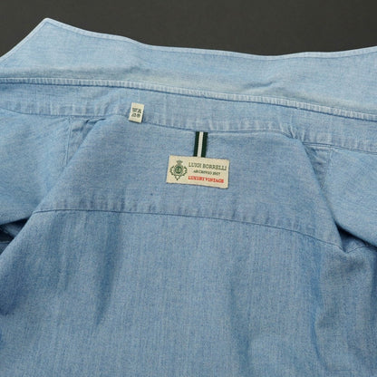 [Used] Luigi Borrelli Luxury Vintage LUIGIBORRELLI LUXURY VINTAGE Cotton Horizontal Collar Casual Shirt Light Blue [Size 39] [BLU] [S/S/A/W] [Condition Rank C] [Men&