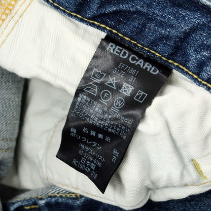 [Used] RED CARD Denim Pants Jeans Blue [Size 31] [BLU] [S/S/A/W] [Condition Rank B] ​​[Men&