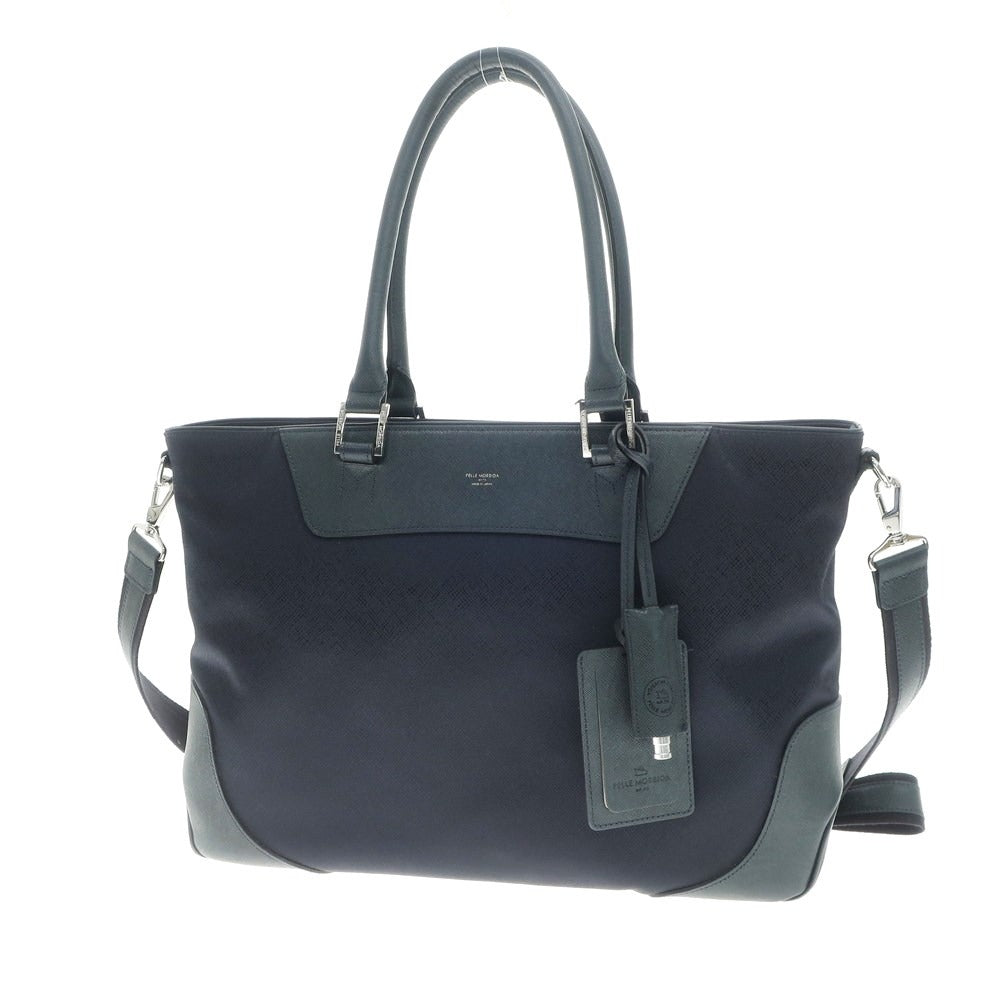 [Used] PELLE MORBIDA nylon briefcase, navy [Condition: C] [Men&