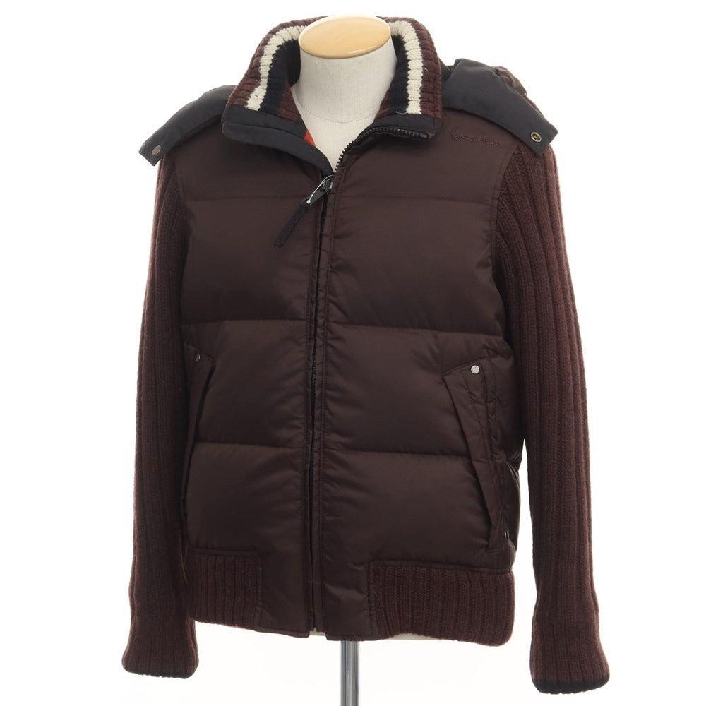 [Used] ENERGIE nylon knit down jacket blouson brown [Size SMALL] [BRW] [A/W] [Condition Rank D] [Men&