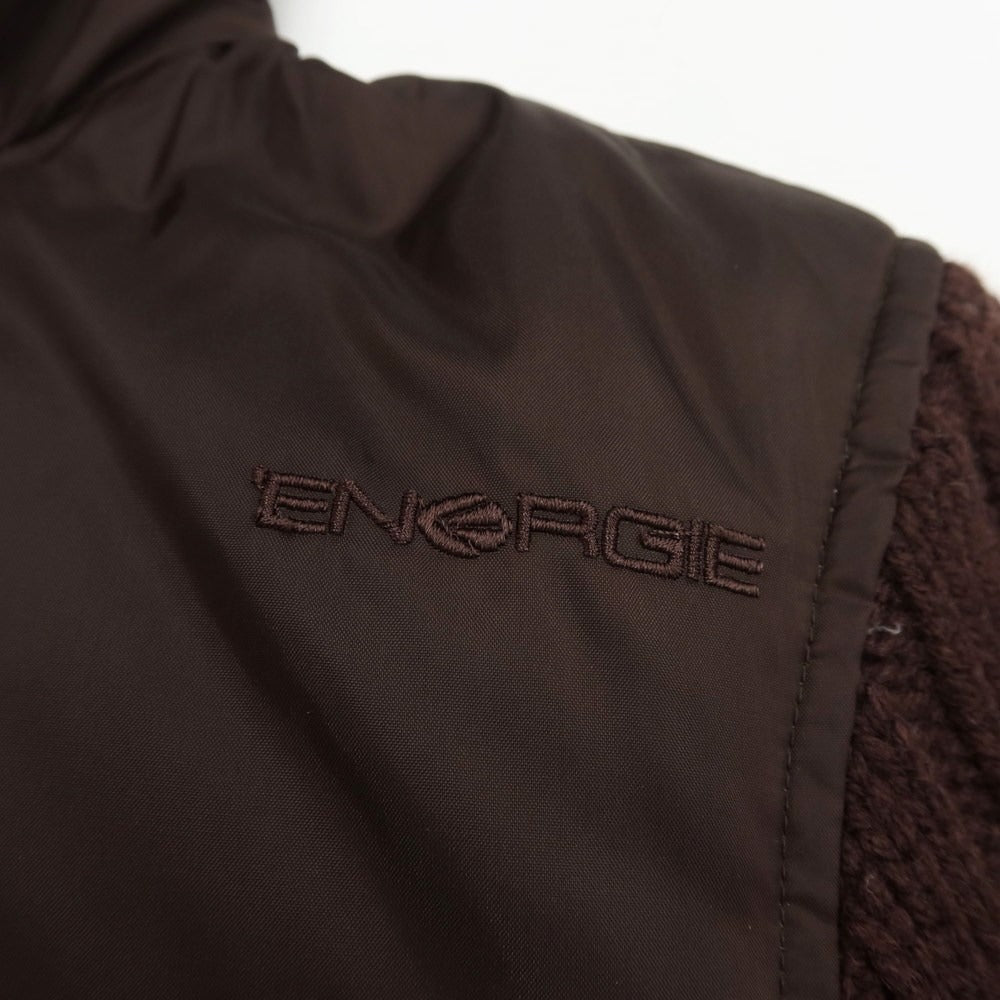 [Used] ENERGIE nylon knit down jacket blouson brown [Size SMALL] [BRW] [A/W] [Condition Rank D] [Men&