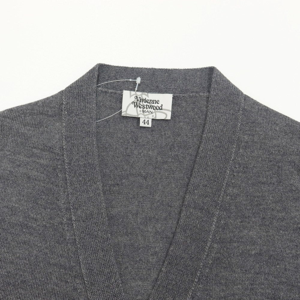 [Used] Vivienne WestwoodMAN Wool Acrylic Knit Cardigan Gray [Size 44] [GRY] [A/W] [Condition Rank C] [Men&