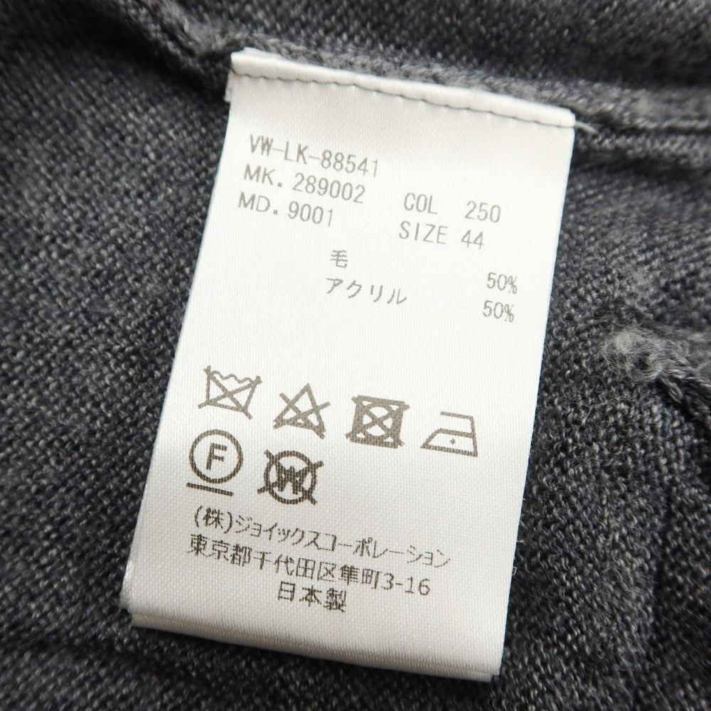 [Used] Vivienne WestwoodMAN Wool Acrylic Knit Cardigan Gray [Size 44] [GRY] [A/W] [Condition Rank C] [Men&