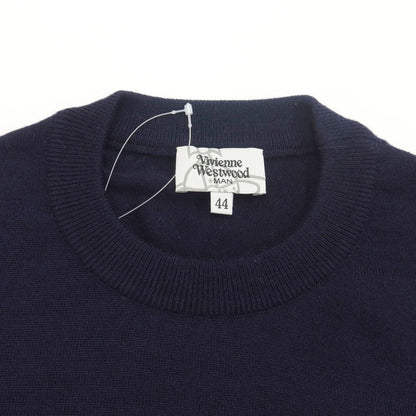 [Used] Vivienne WestwoodMAN Wool Crew Neck Pullover Knit Navy x Purple [Size 44] [NVY] [A/W] [Condition Rank B] ​​[Men&