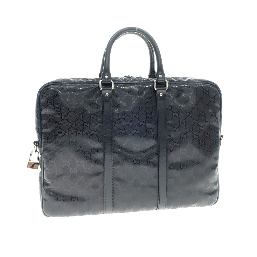 [Used] Gucci GG Imprime Briefcase Navy [Condition Rank B] [Men&