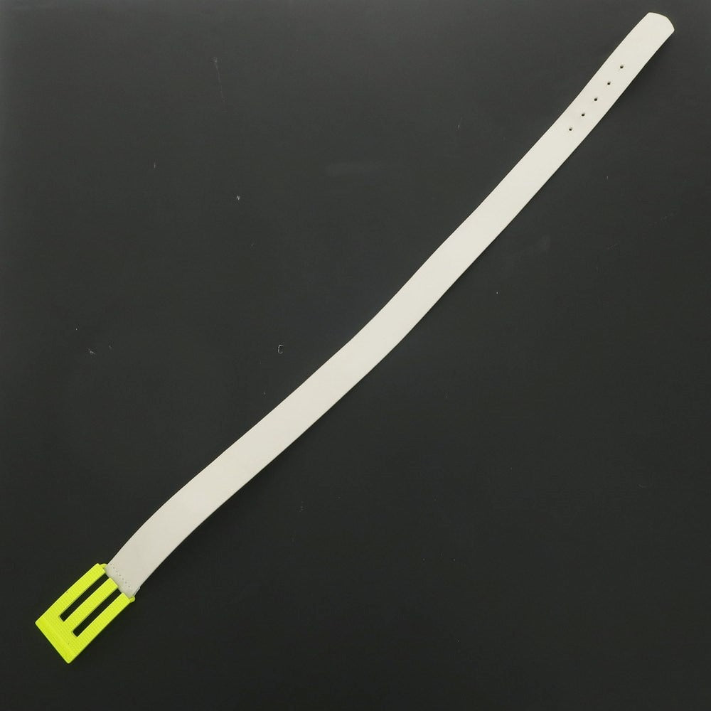 [Used] ENERGIE Leather Buckle Belt White x Neon Yellow [Size 30] [WHT] [S/S/A/W] [Condition Rank C] [Men&