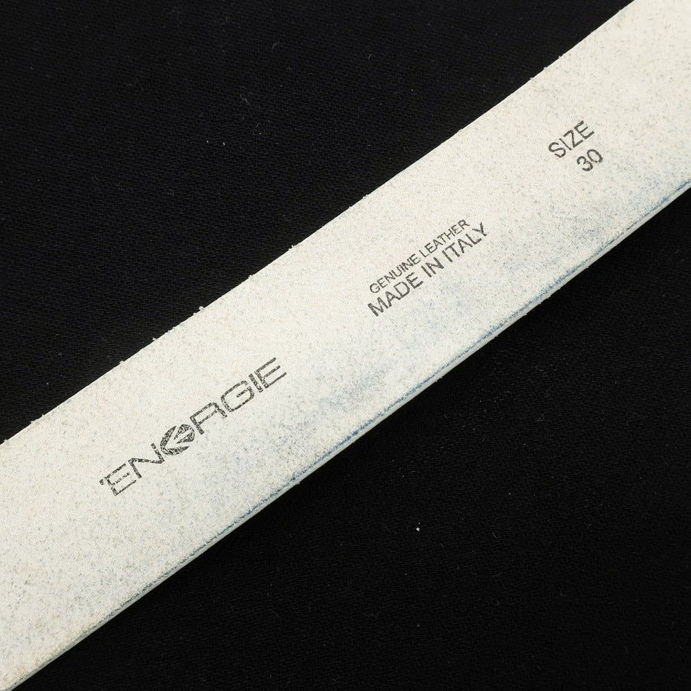 [Used] ENERGIE Leather Buckle Belt White x Neon Yellow [Size 30] [WHT] [S/S/A/W] [Condition Rank C] [Men&