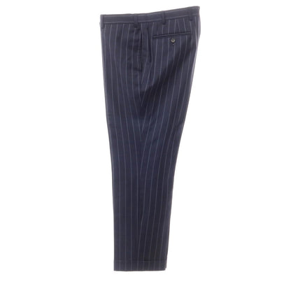 [Used] Artigianale Wool Striped 3-Button Suit Navy x Light Blue [50] [Condition Rank C] [Men&