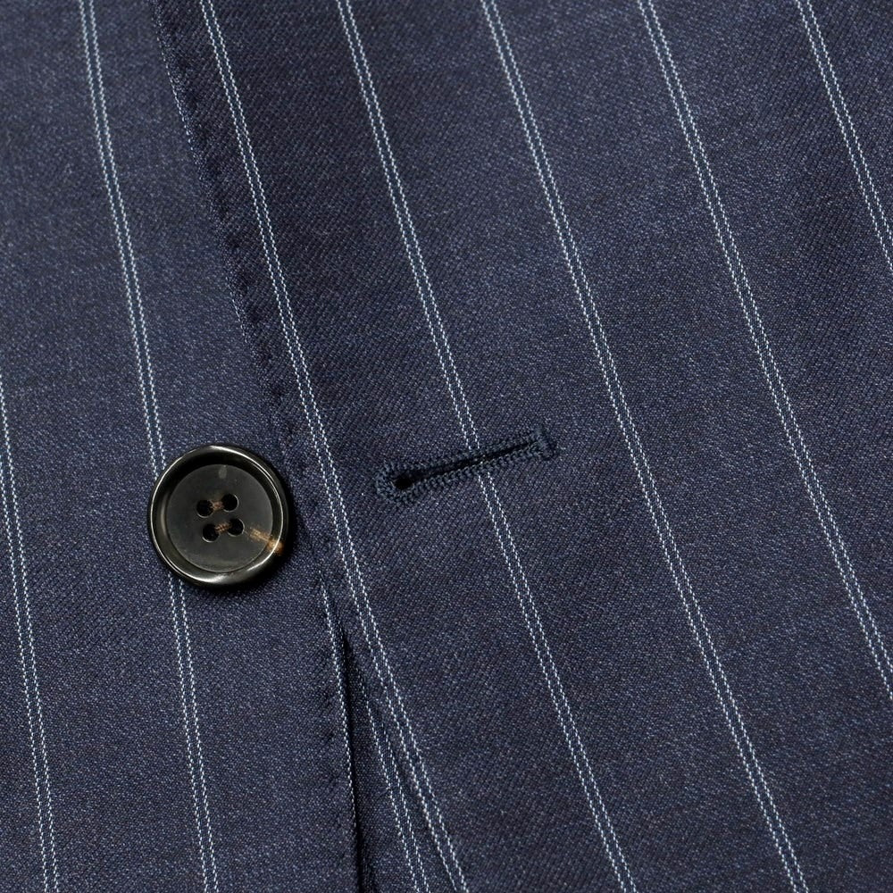 [Used] Artigianale Wool Striped 3-Button Suit Navy x Light Blue [50] [Condition Rank C] [Men&