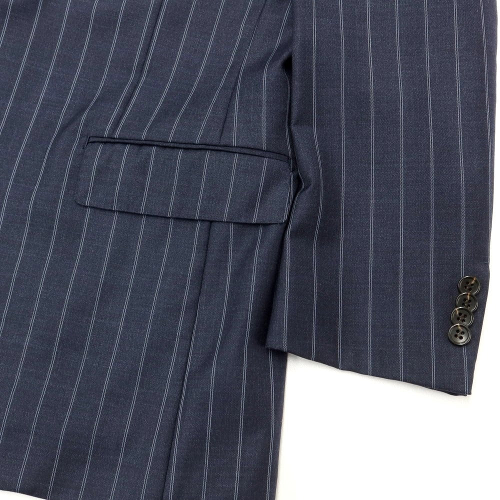 [Used] Artigianale Wool Striped 3-Button Suit Navy x Light Blue [50] [Condition Rank C] [Men&